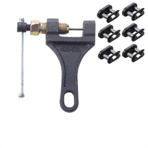 Universal motorcycle chain removal tool fits 420/428/530 chain disassembly repairs