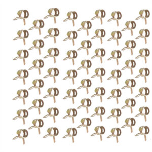 60PCS 8mm 5/16inch color zinc plated manganese steel spring clamp fuel pipe buckle car clips