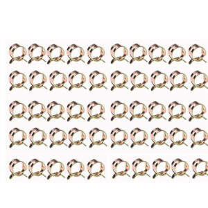 50PCS 1/4" 6mm color zinc plated spring clamp fuel pipe buckle car clips elastic retaining ring