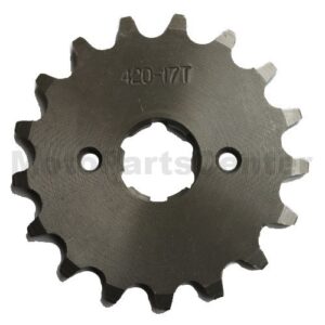420 17-Tooth 20mm Engine Sprocket for 50cc-125cc ATV, Dirt Bike
