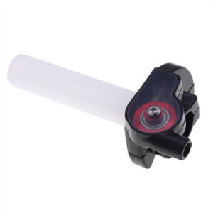 Motorcycle Transparent Twist Throttle Handle with Roller Grip & Oiler Seat